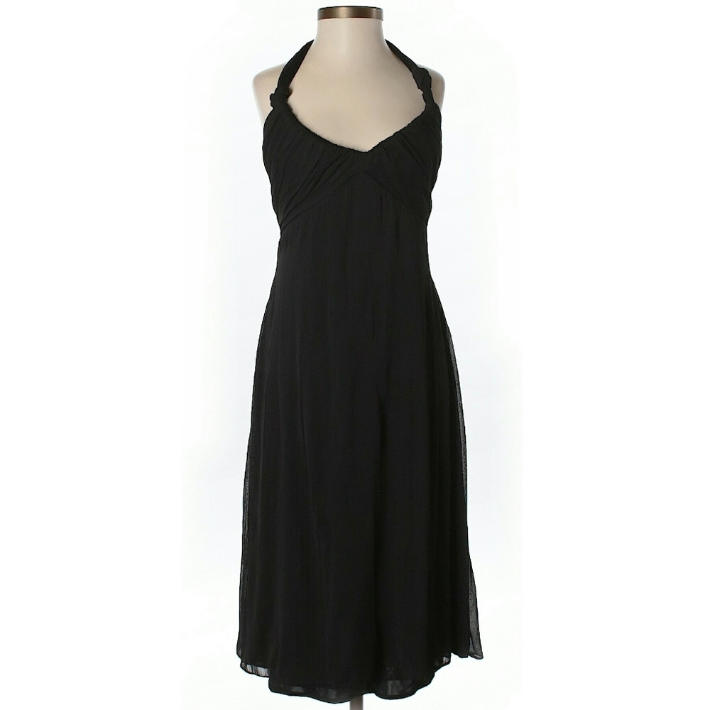 Yigal Azrouel Greecian Halter Dress Black 1 XS